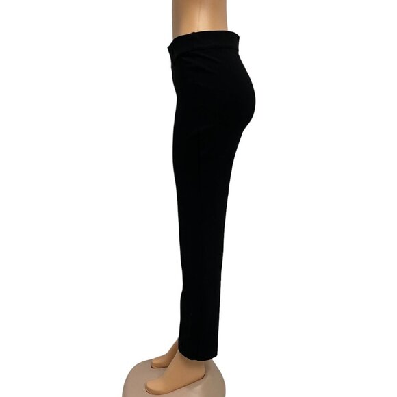 INC International Concepts Women Black Pants Straight Leg Elastic Waist 8P NWOT - Picture 2 of 11